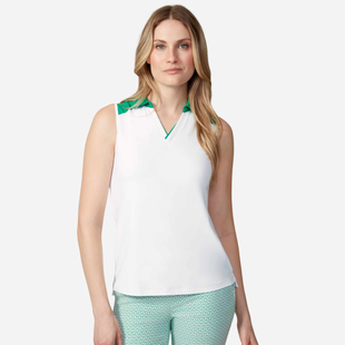 Swing Control Color Block Sleeveless Polo