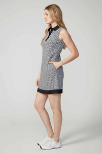 Swing Control Black Keys Sleeveless Dress