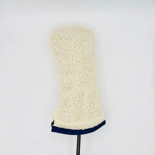 Just4Golf Sherpa Cream Headcovers With Pom