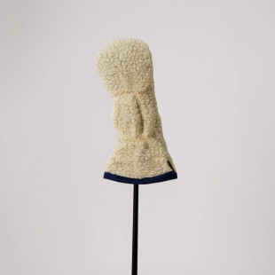 Just4Golf Sherpa Cream Headcovers With Pom