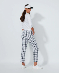 Daily Sports Black/White Golf Plaid Ankle Pant