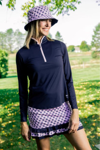 Golftini Stretch Tech Pretty In Pink Ruffle Skort