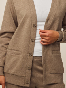 Greyson Ojai Clay Button-Down Cardigan Sweatshirt