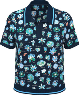 Original Penguin Textbook Floral Short Sleeve Polo