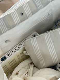 Quilted Koala East West Canvas Tote