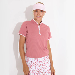 Abacus Victoria Dusty Rose Short Sleeve Mock