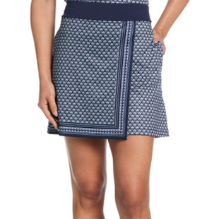 Callaway Scarf Geo Asymmetrical Wrap 17" Skort