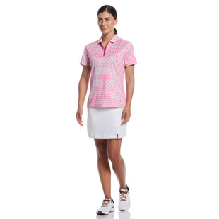 Callaway Deco Geo Fuchsia Short Sleeve Polo