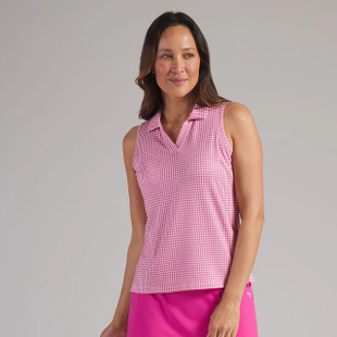 PUMA CLOUDSPUN Mono Check Sleeveless Polo