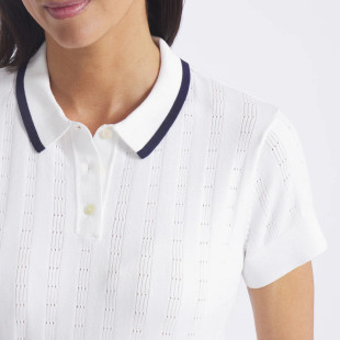 PUMA x AP Short Sleeve Pointelle Knit Polo