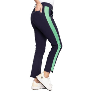 Golftini Navy/Kelly Green Stretch Ankle Pant