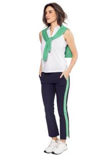 Golftini Navy/Kelly Green Stretch Ankle Pant