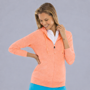 IBKUL Micro Waffle Knit Hood Jacket