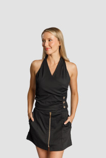 Calliope Gia Wrap T-Back Golf Top