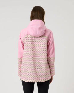 Daily Sports Faenza Geometric Wave Print Rain Jacket [2026]