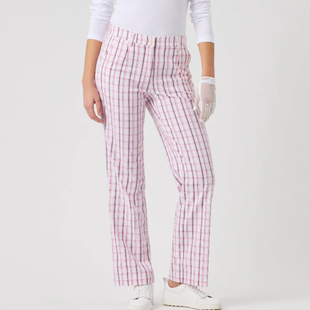 Daily Sports Golf Plaid Prism Pink Ankle Pants [SS26]