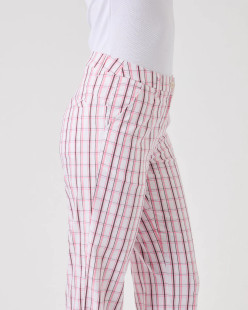 Daily Sports Golf Plaid Prism Pink Ankle Pants [SS26]