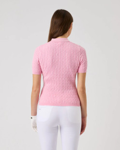 Daily Sports Madelene Cable Knit Short Sleeve Polo [SS26]