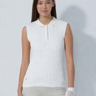 Daily Sports Madelene Cable Knit Sleeveless Polo [SS26]