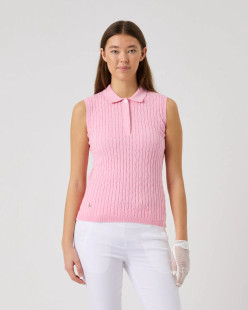 Daily Sports Madelene Cable Knit Sleeveless Polo [SS26]