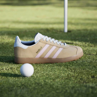 Adidas Gazelle Ice Tangerine/Clear Pink Spikeless Golf Shoe 
