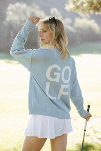 Ellsworth+Ivey Riley Golf Stacked Crewneck Sweater