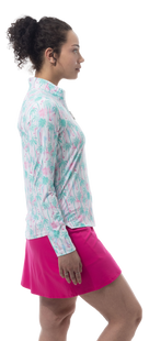 SanSoleil SolCool Golfers Paradise Long Sleeve Mock