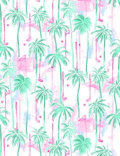 SanSoleil SolCool Golfers Paradise Short Sleeve Mock