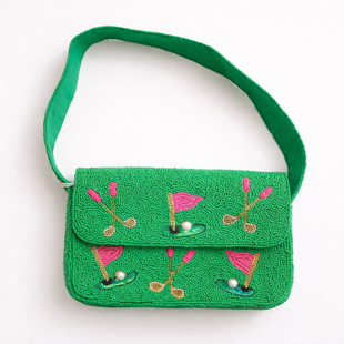Exclusive Golf Beaded Shoulder Bag