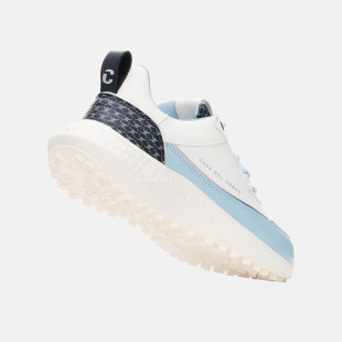 Duca Del Cosma Asara White/Light Blue Waterproof Golf Shoe