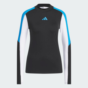 Adidas Beyond The Course Color Block Long Sleeve Mock