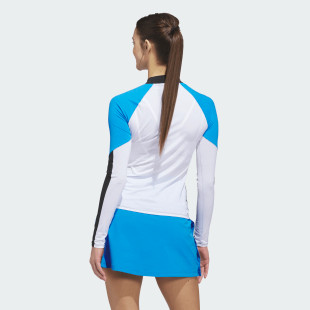 Adidas Beyond The Course Color Block Long Sleeve Mock