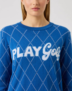 Daily Sports Play Mid-Blue Golf Sweater [SS26]