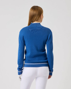 Daily Sports Awara Cardigan | Mid Blue Golf Sweater