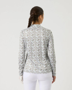 Daily Sports Dull Abstract Swirl Long Sleeve Polo [SS26]
