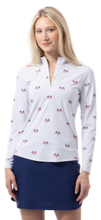 SanSoleil SolairCool Parade Day Long Sleeve Mock