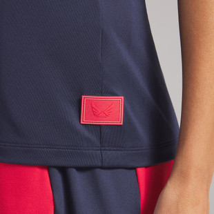 PUMA X Volition Navy/Candy Apple Red Sleeveless Golf Polo [2026]