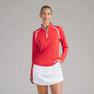 PUMA X Volition Candy Apple Red UV Golf 1/4 Zip