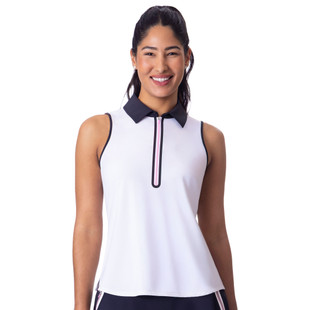 BelynKey Rosie Chalk/Aurora Sleeveless Polo