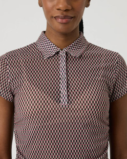 Daily Sports Breeze Abstract Wave Mesh Short Sleeve Polo [2026]