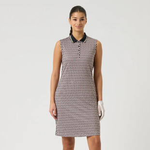 Daily Sports Geometric Abstract Wave Sleeveless Dress [2026]