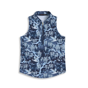 Greyson Shadow Flight Sleeveless Vesta Mock
