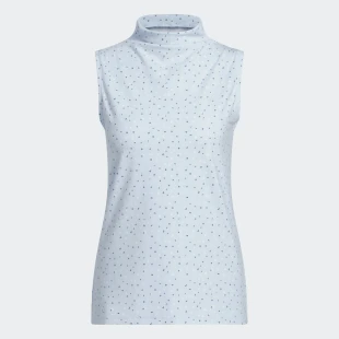 adidas Ultimate365+ Butterspun Floral Mock Neck Top