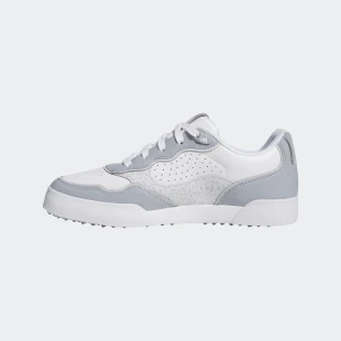 Adidas Retrocross White/Halo Silver Spikeless Golf Shoe