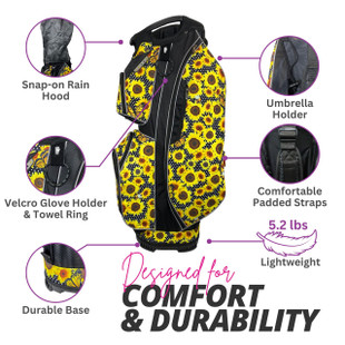 Taboo Fashions Sunflower Symphony 14-Way Lightweight Cart Bag