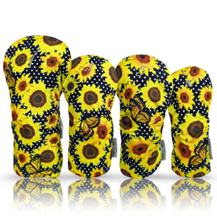 Taboo Sunflower Symphony Women's Golf Headcovers 4-Pack