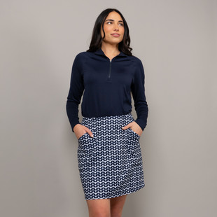 JoFit Mina Midnight Leaves 17" Skort