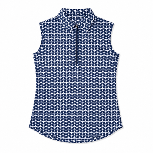 JoFit Midnight Leaves Sleeveless Polo
