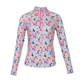 JoFit Pastel Petals Long Sleeve UV Mock