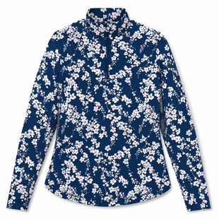 Callaway Snowy Floral Long Sleeve UV Mock
